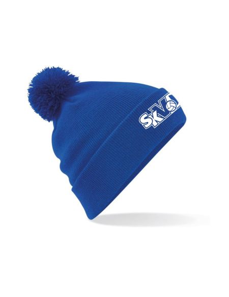 Pletená čepice s bambulí s logem SKVD
