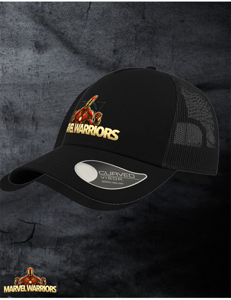 Kšiltovka s ohnutým kšiltem a potiskem černá