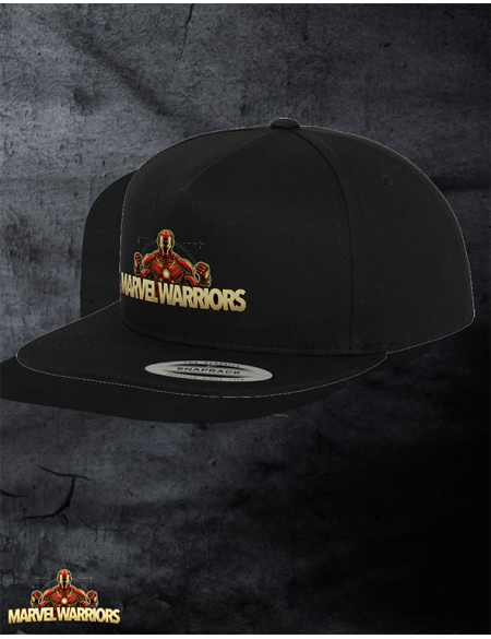 Kšiltovka s rovným kšiltem a potiskem černá