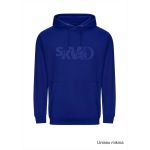 Mikina volnočasová s 3D výšivkou na hrudníku SKVD bright royal vel. XS