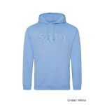 Mikina volnočasová s 3D výšivkou na hrudníku SKVD cornflower blue vel. XS