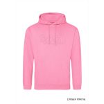 Mikina volnočasová s 3D výšivkou na hrudníku SKVD candyfloss pink vel. L