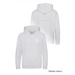 Mikina volnočasová s 3D výšivkou levé prso a záda SKVD šedá světlá vel. 5-6 let