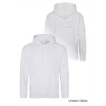 Mikina volnočasová s 3D výšivkou levé prso a záda SKVD šedá světlá vel. 5-6 let