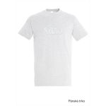 Tričko pánské s 3D výšivkou SKVD šedá světlá vel.L