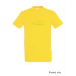 Tričko pánské s 3D výšivkou SKVD gold vel.M