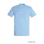 Tričko pánské s 3D výšivkou SKVD sky blue vel.XXL