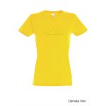 Tričko dámské s 3D výšivkou SKVD gold vel.L