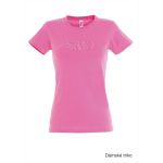 Tričko dámské s 3D výšivkou SKVD orchid pink vel.L