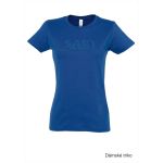 Tričko dámské s 3D výšivkou SKVD royal blue vel.L