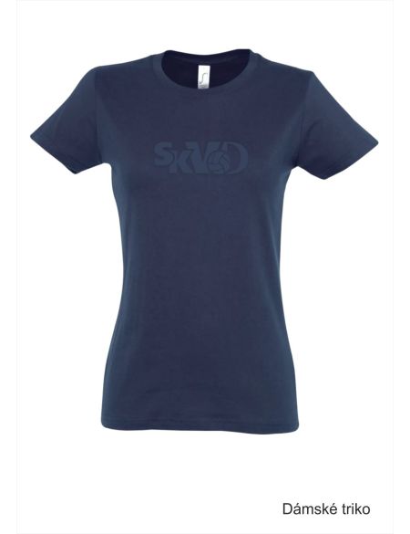 Tričko volnočasové dámské s 3D výšivkou SKVD šedá světlá