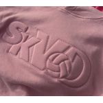 Mikina volnočasová s 3D výšivkou na hrudníku SKVD baby pink vel. S