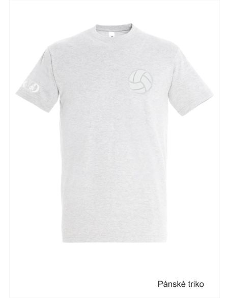 Tričko volnočasové pánské s 3D výšivkou balónu