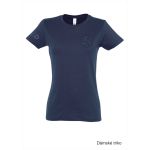Tričko volnočasové dámské s 3D výšivkou balónu SKVD french navy vel. XL