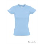 Tričko volnočasové dámské s 3D výšivkou balónu SKVD sky blue vel.L