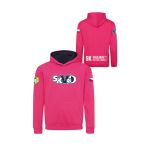 Mikina dětská s výšivkami SKVD hot pink/navy