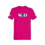 Tričko pánské s výšivkou SKVD fuchsia M
