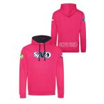 Mikina dětská s výšivkami SKVD hot pink/navy