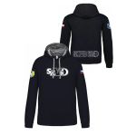 Mikina dětská s výšivkami SKVD navy/fine grey