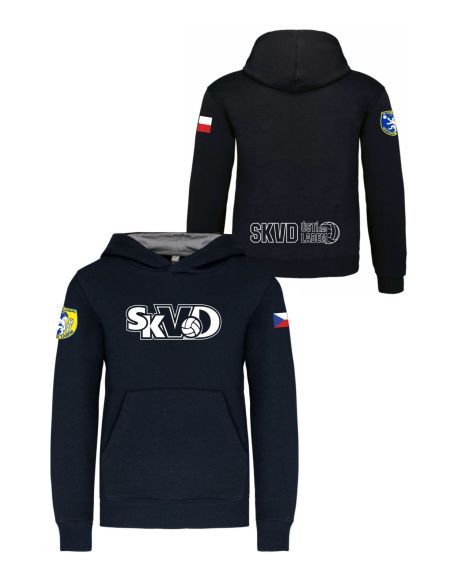 Mikina s výšivkami SKVD navy/fine grey